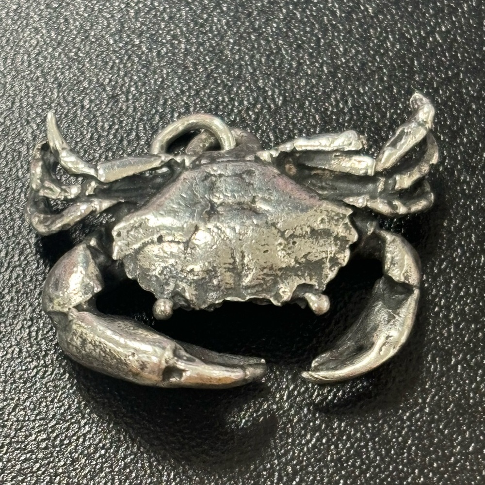 Rare James Avery large Silver Crab Bracelet Charm